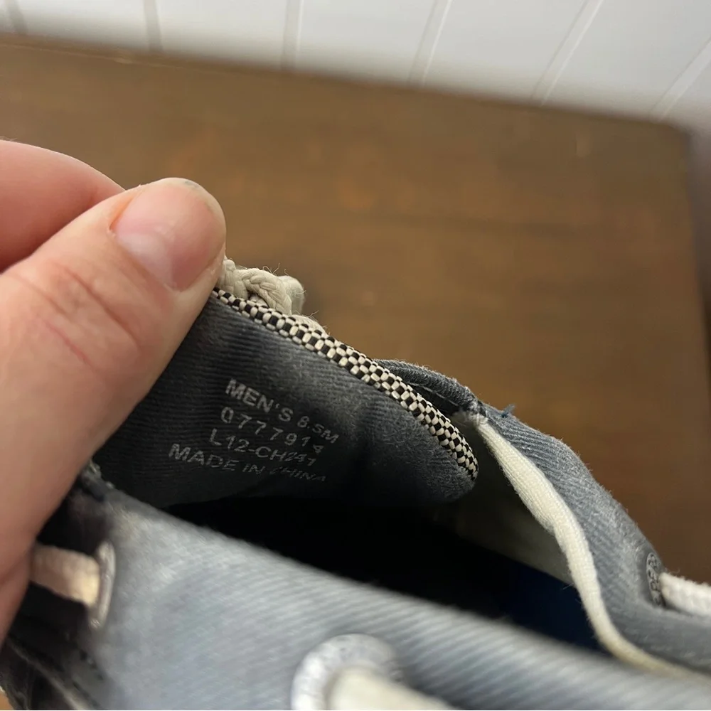 Sperry Gray Boat Shoes with Moccasin Toe and Slip-On Design